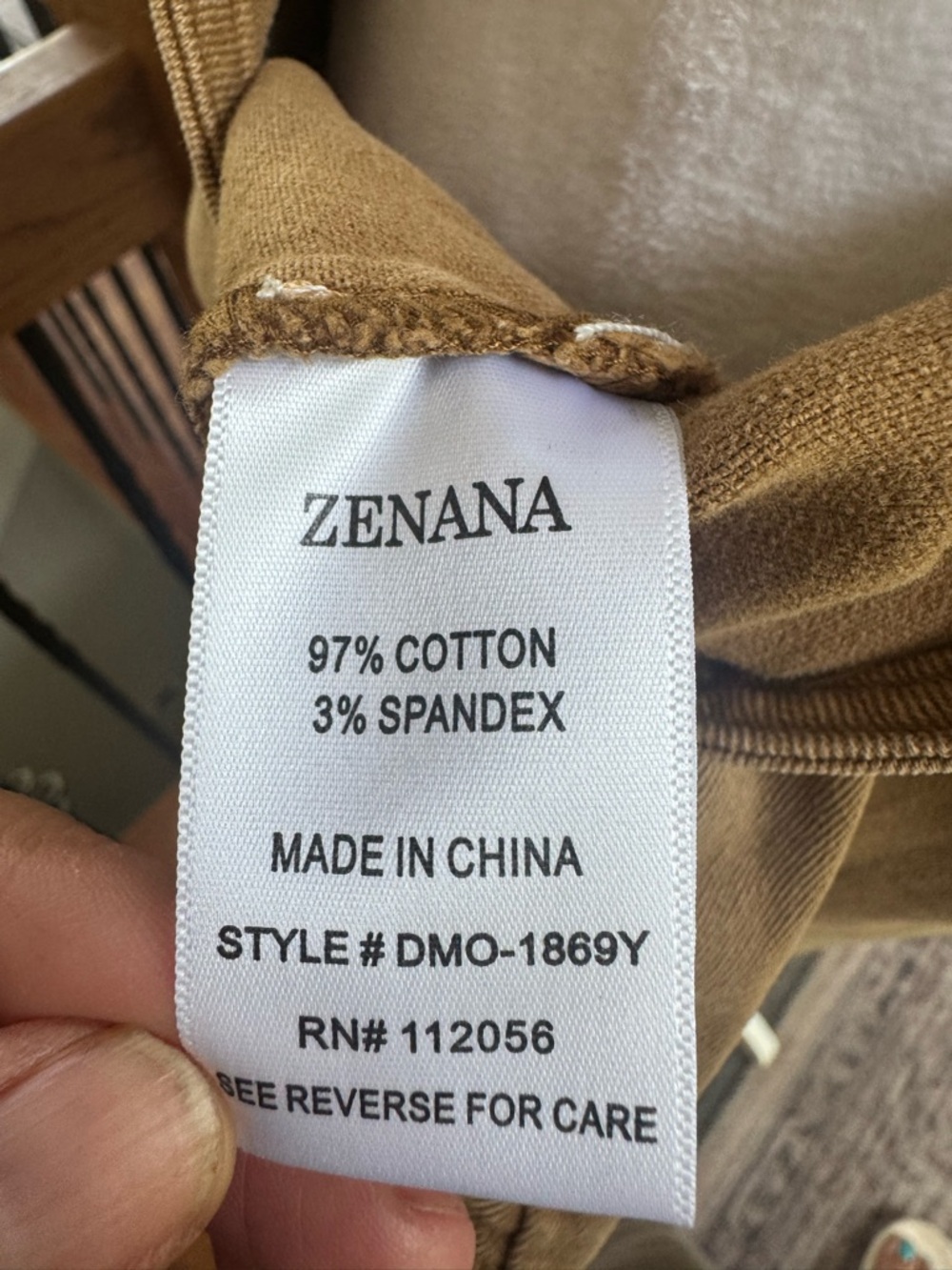 Zenana Outfitters Camel Tan relaxed fit Overalls - Picture 5 of 6